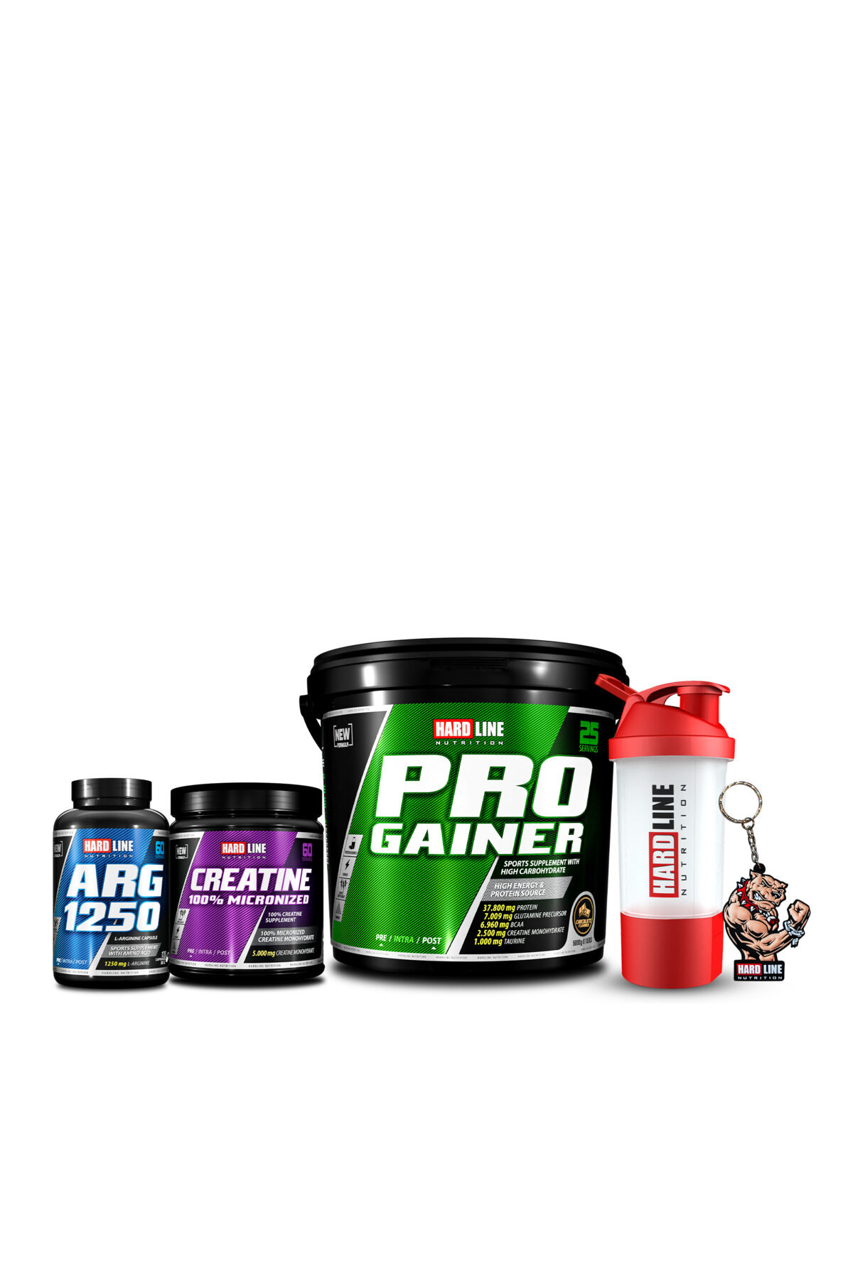 Progainer 5000 gr Çikolata Kreatin 300 gr Arg 1250 Kombinasyonu