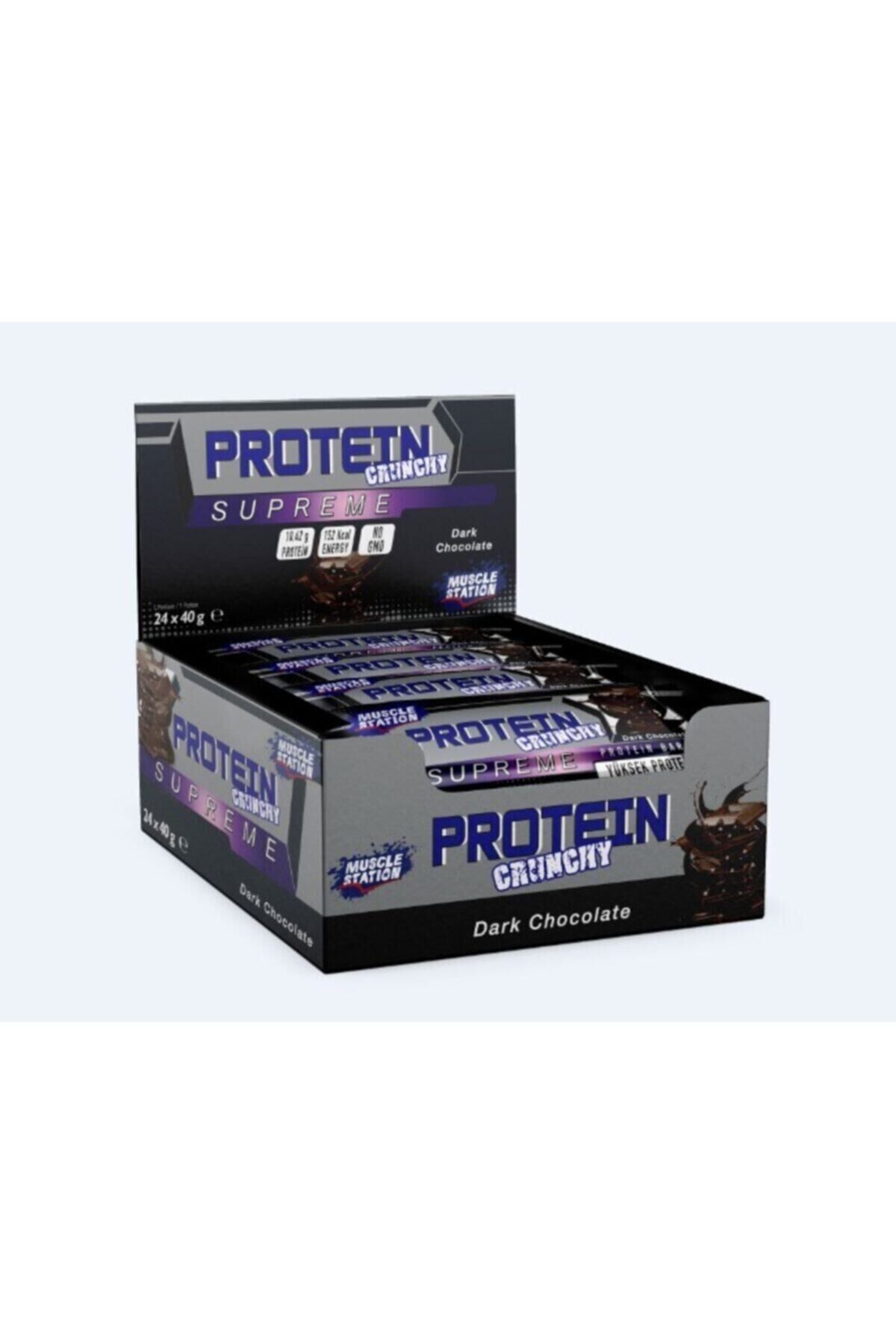 Musclestation Supreme Dark Chocolate Crunchy 24'lü Kutu