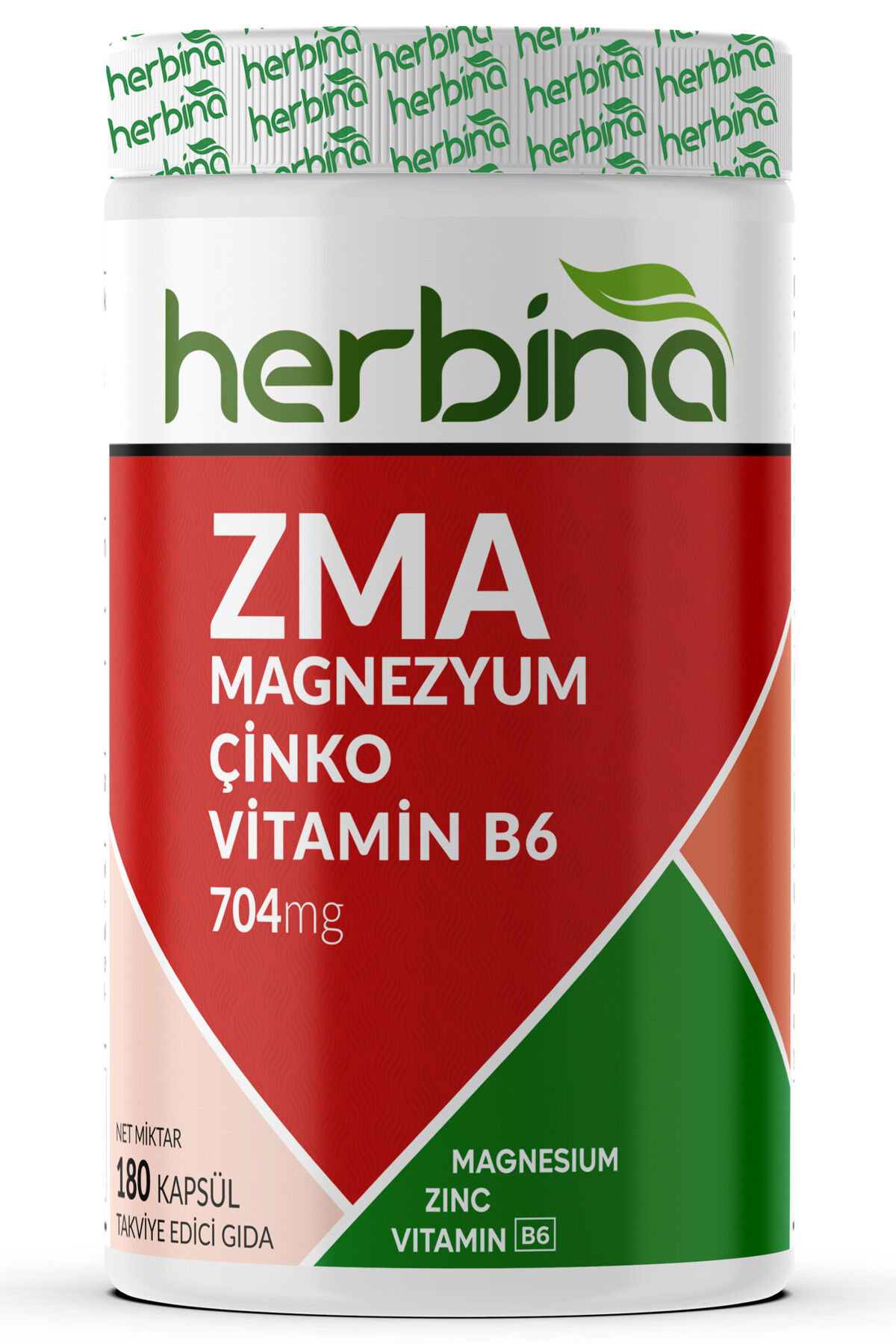 Zma Magnezyum Çinko Vitamin B6 Kapsül 180