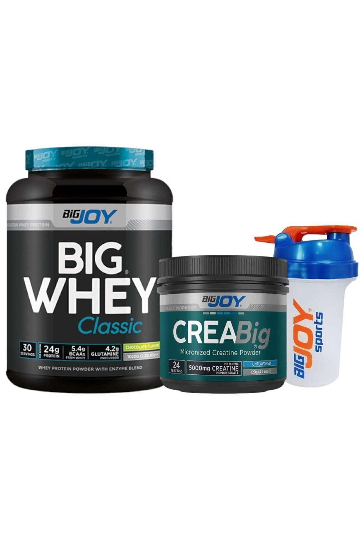 Whey Protein Çikolatalı 1020 g +Kreatin Creabig 120 g Protein & Kreatin Paketi