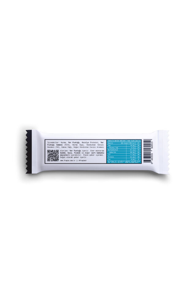 Vegan High Protein Bar - Yer Fıstığı Ezmeli & Hindistan Cevizli 40gr