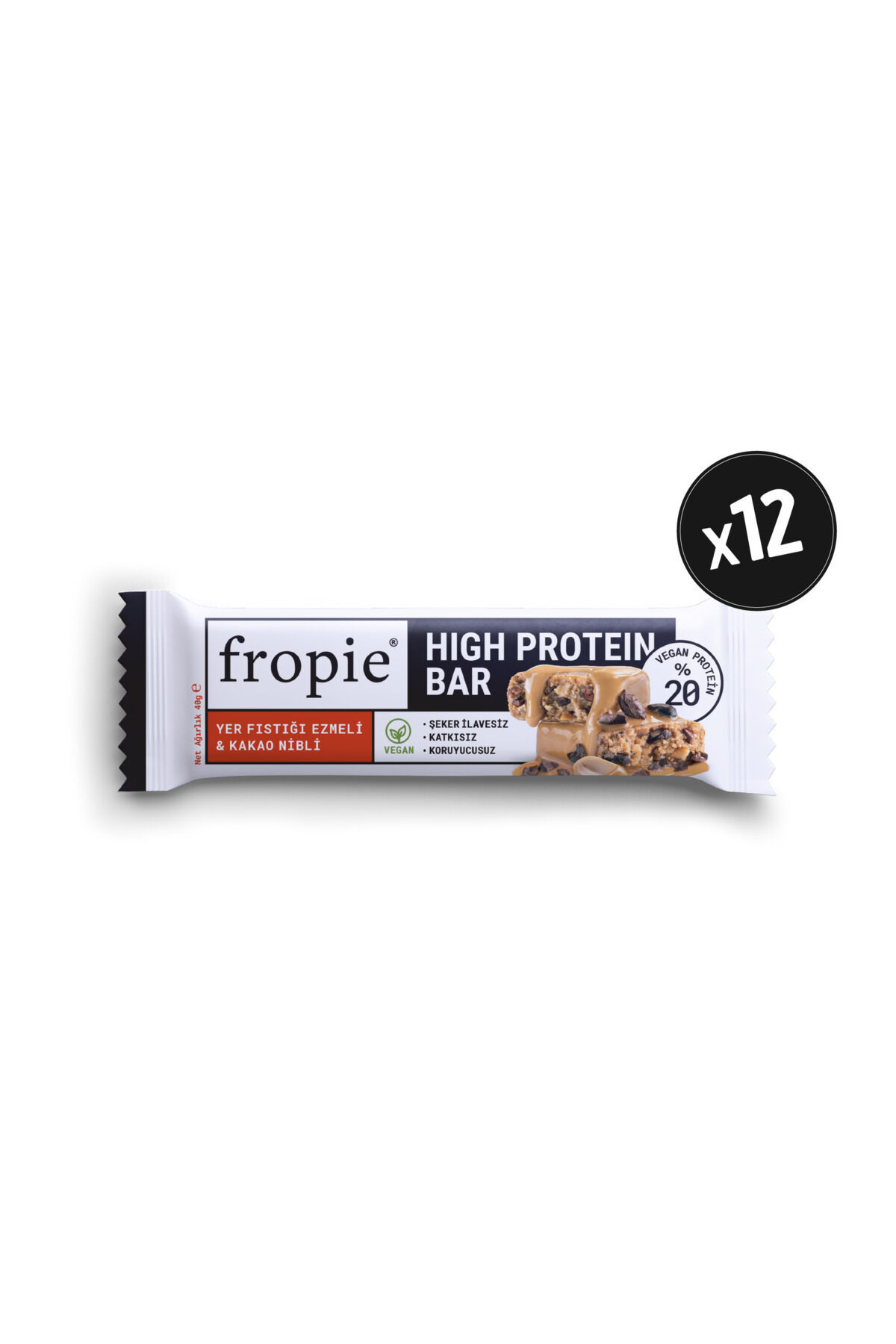 High Protein Bar - Kakao Nibli 40 gr x12