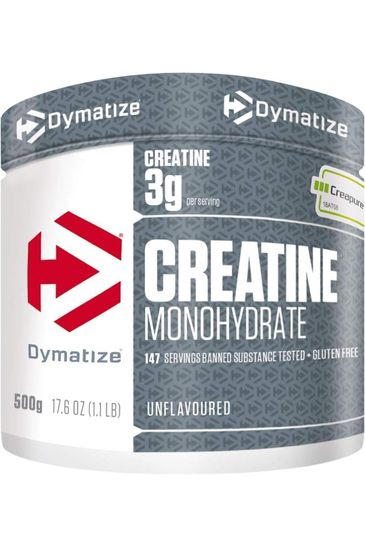 Creatine Monohydrate Unflavoured Kreatin Powder 500g - 100%