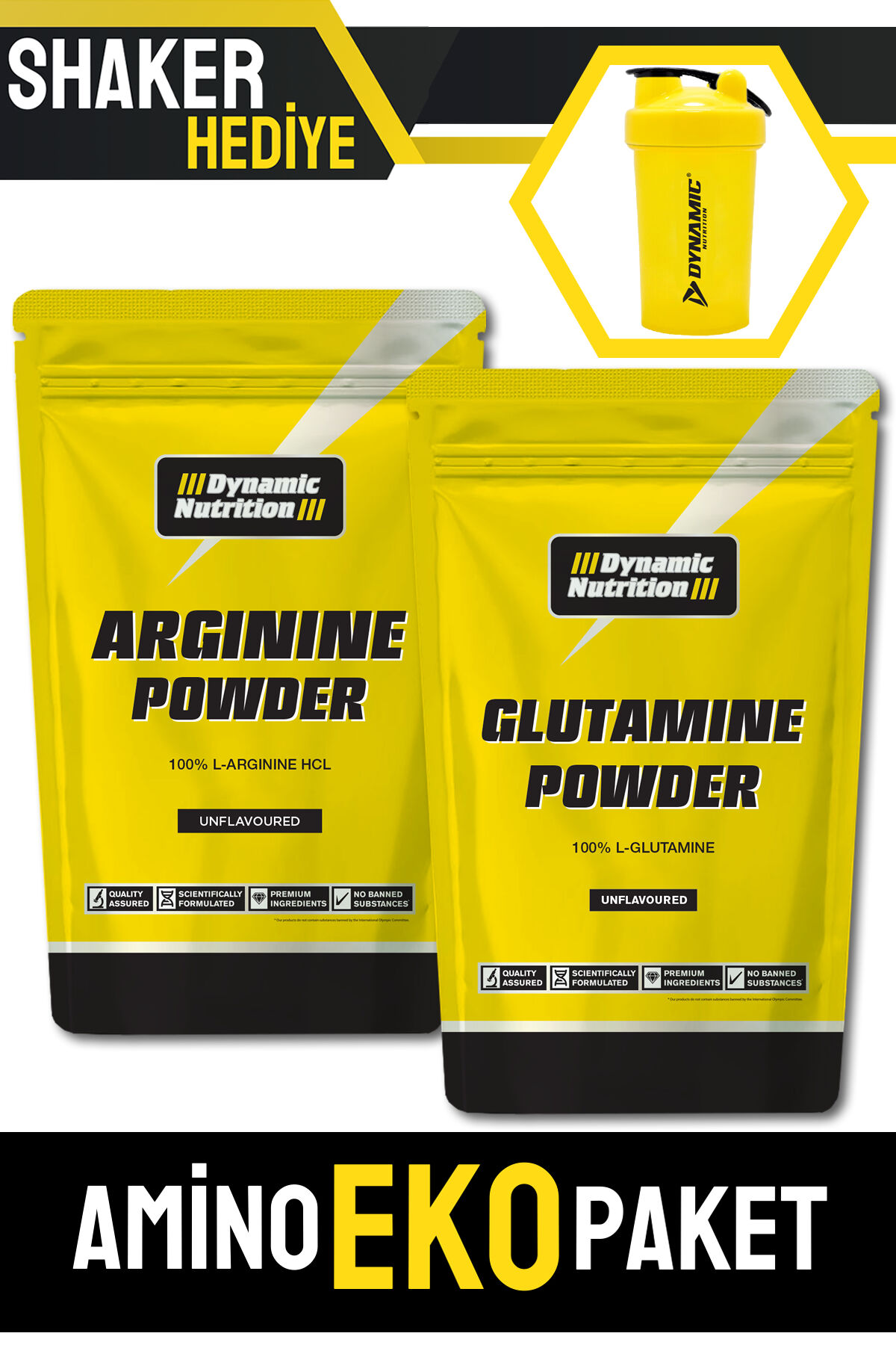 Aromasız Saf Arjinin Arginine ( % 100 L arginine ) + Glutamine ( L glutamin ) 200 g Amino 40 Servis