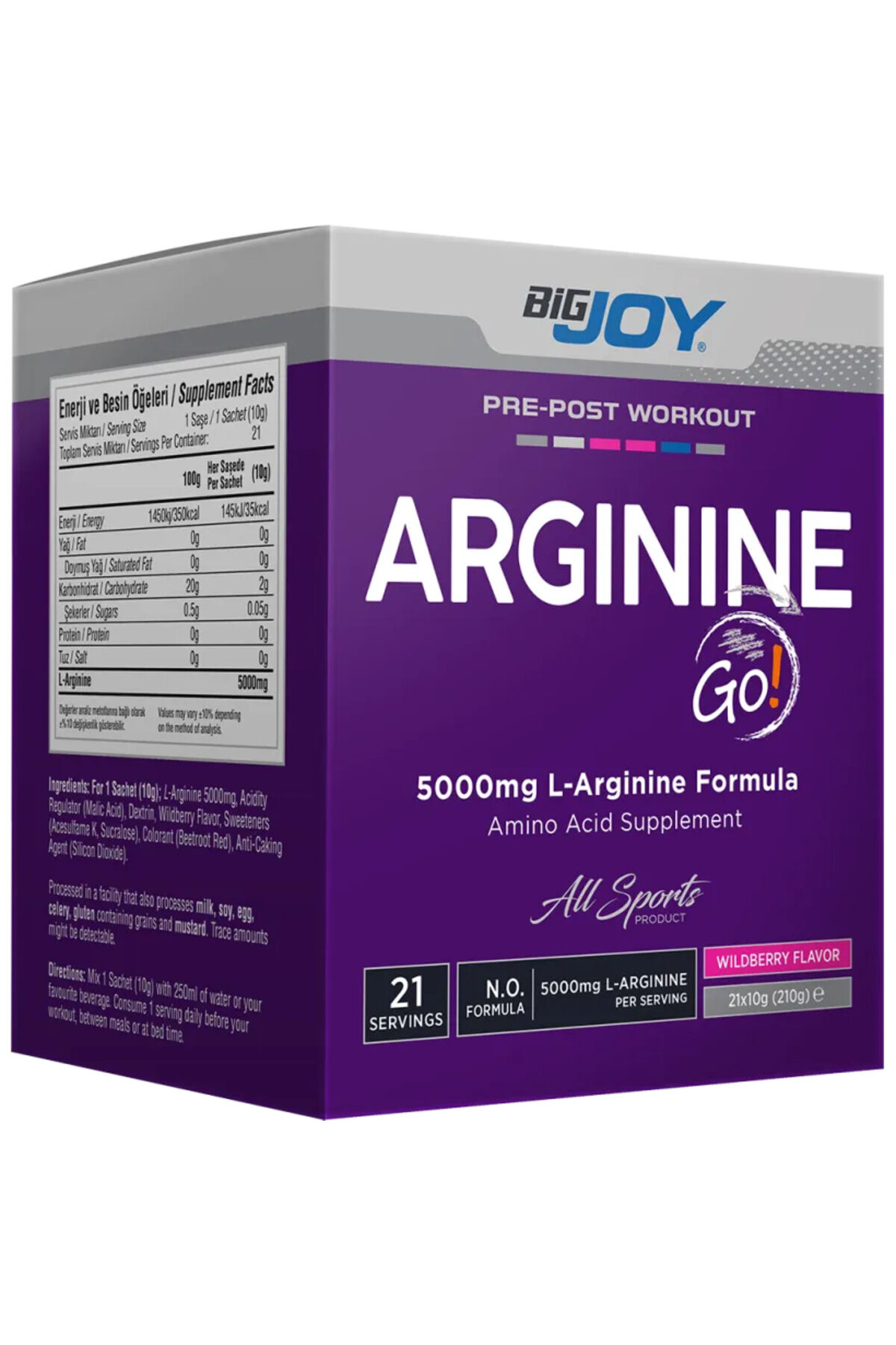 Big Joy Arginine Go! 21 Drink Packets