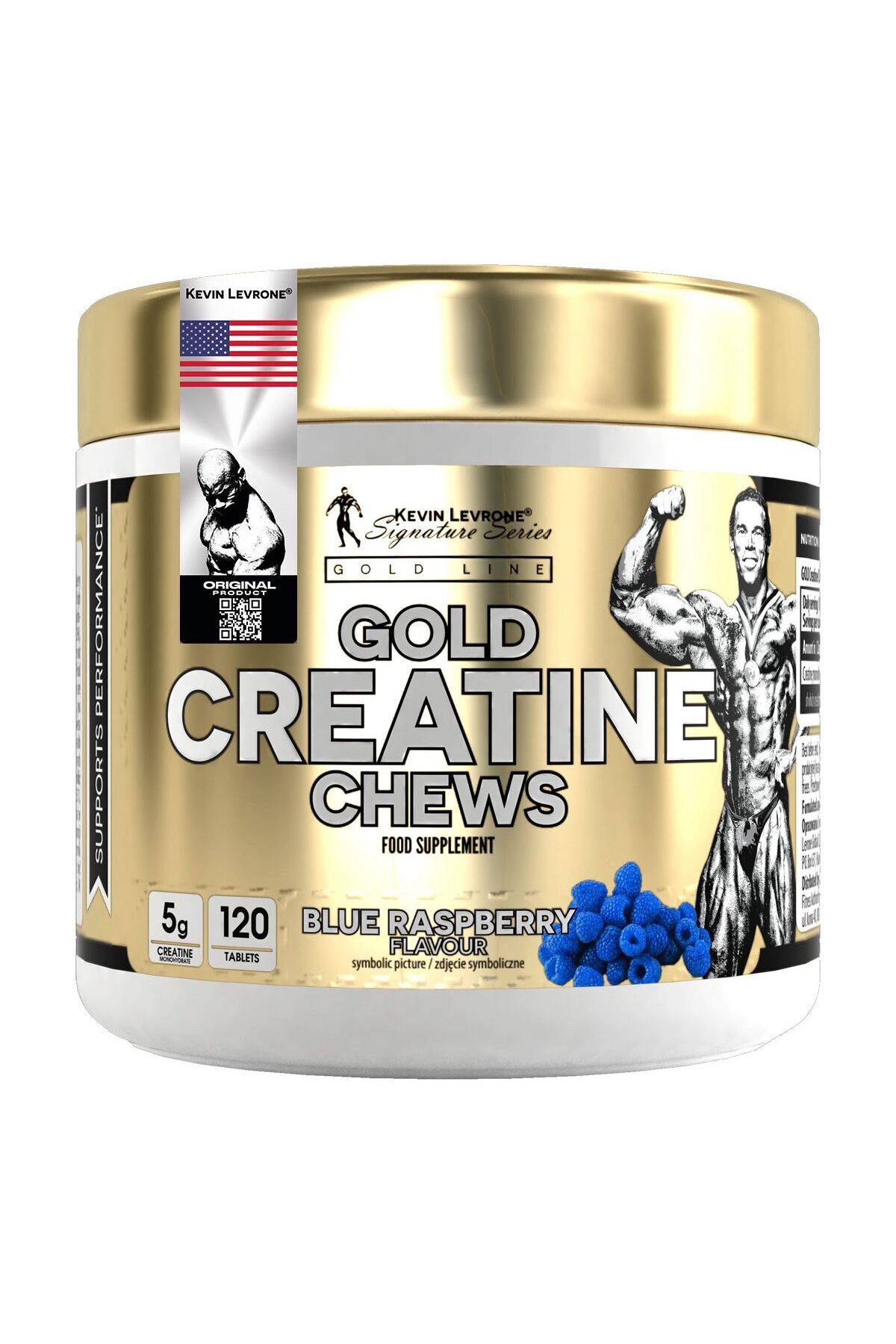 Gold Creatine Chews 120 tablets Blue Raspberry Flavour