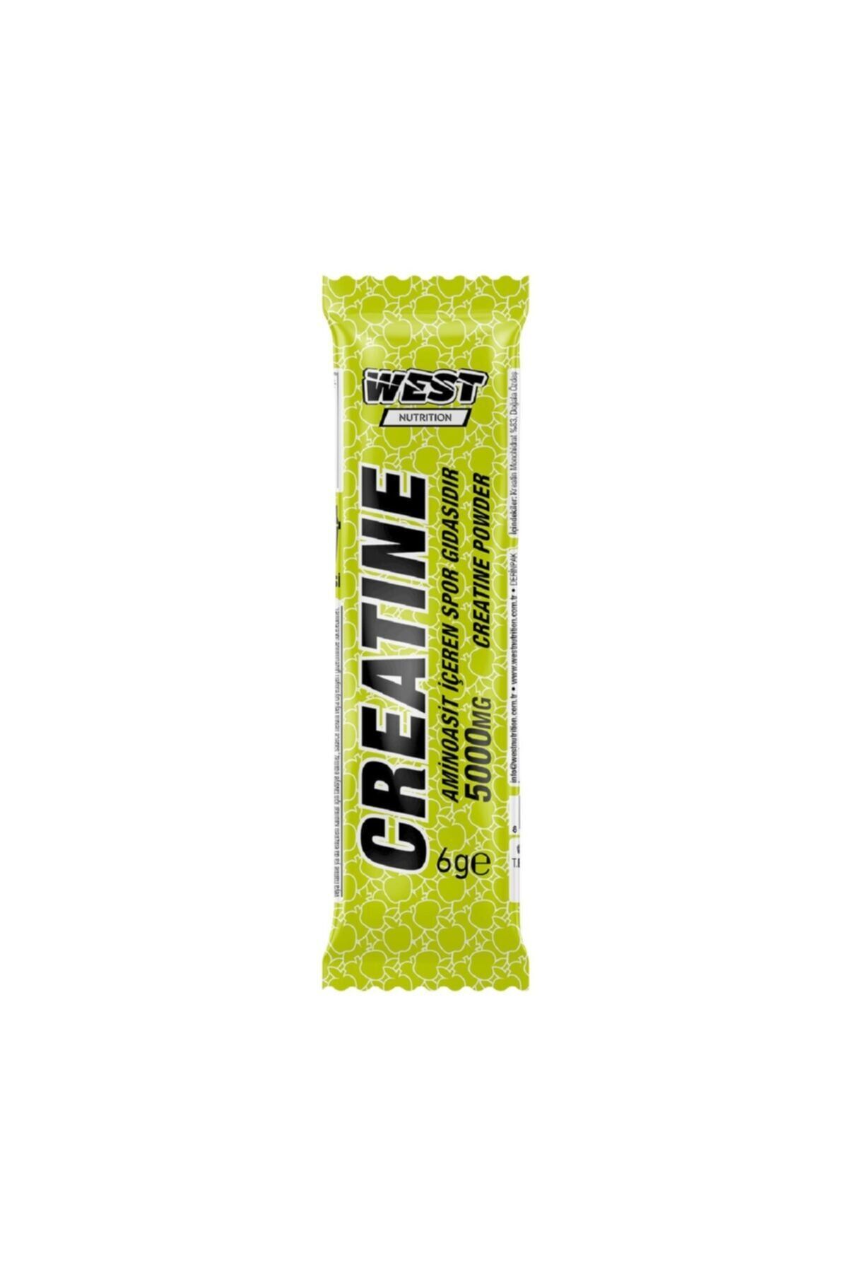 Kreatin Monohidrat Tek Kullanımlık Saşe 6 Gram Yeşil Elma