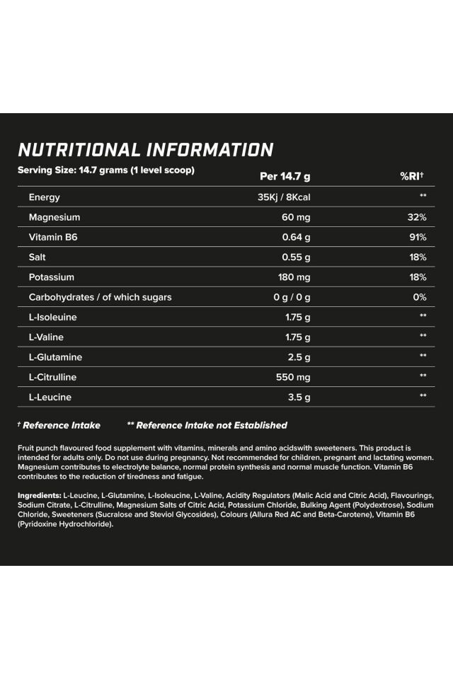 Orijinal BCAA, Knockout Fruit Punch, 30, 7G BCAA'lar