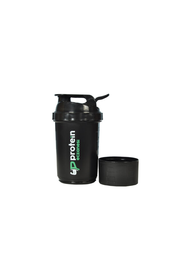 Proteineczanesi Shaker 500 ml Siyah Toz Saklama Hazneli
