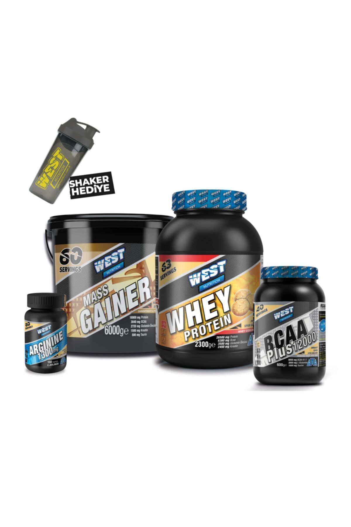 Mass Gainer Whey Protein Tozu Bcaa L-arjinin Paketi