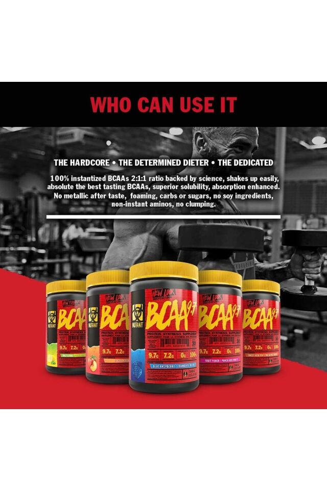BCAA 9.7 Micronized Amino Acid and Electrolyte Support Stack 1044g -90 Servis (Kanada menşei)