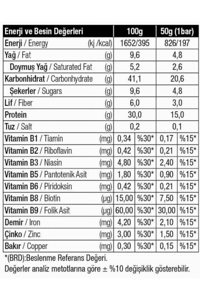 Muzlu Protein Bar 16 Adet X 50 Gram