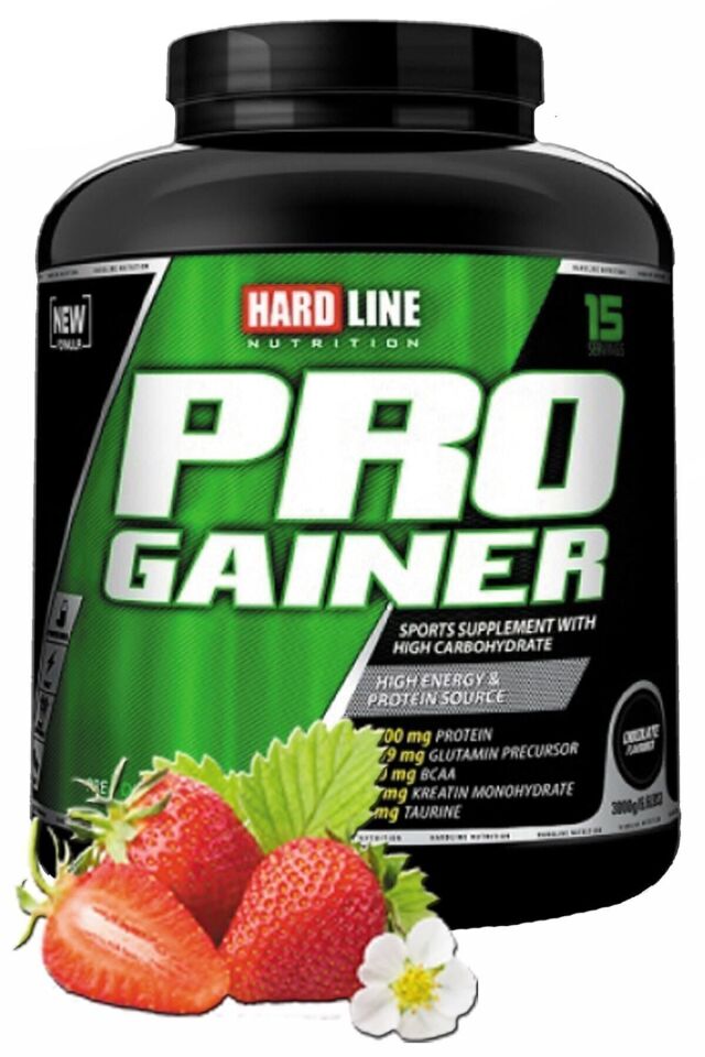 Progainer 3000 Gr Çilek Aromalı Gainer Karbonhidrat Tozu