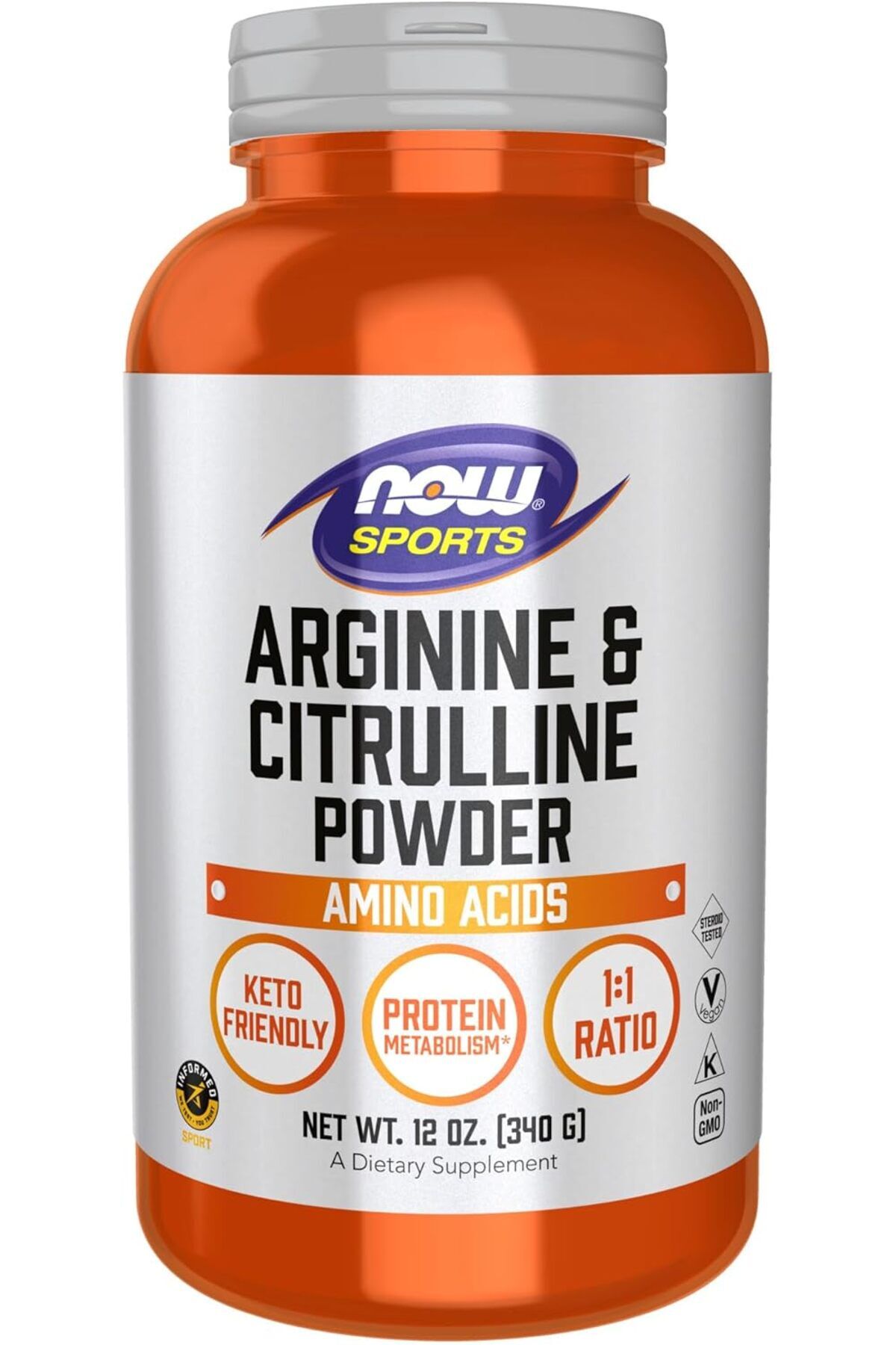 Sports Arginine & Citrulline Amino Acids Powder 340 g