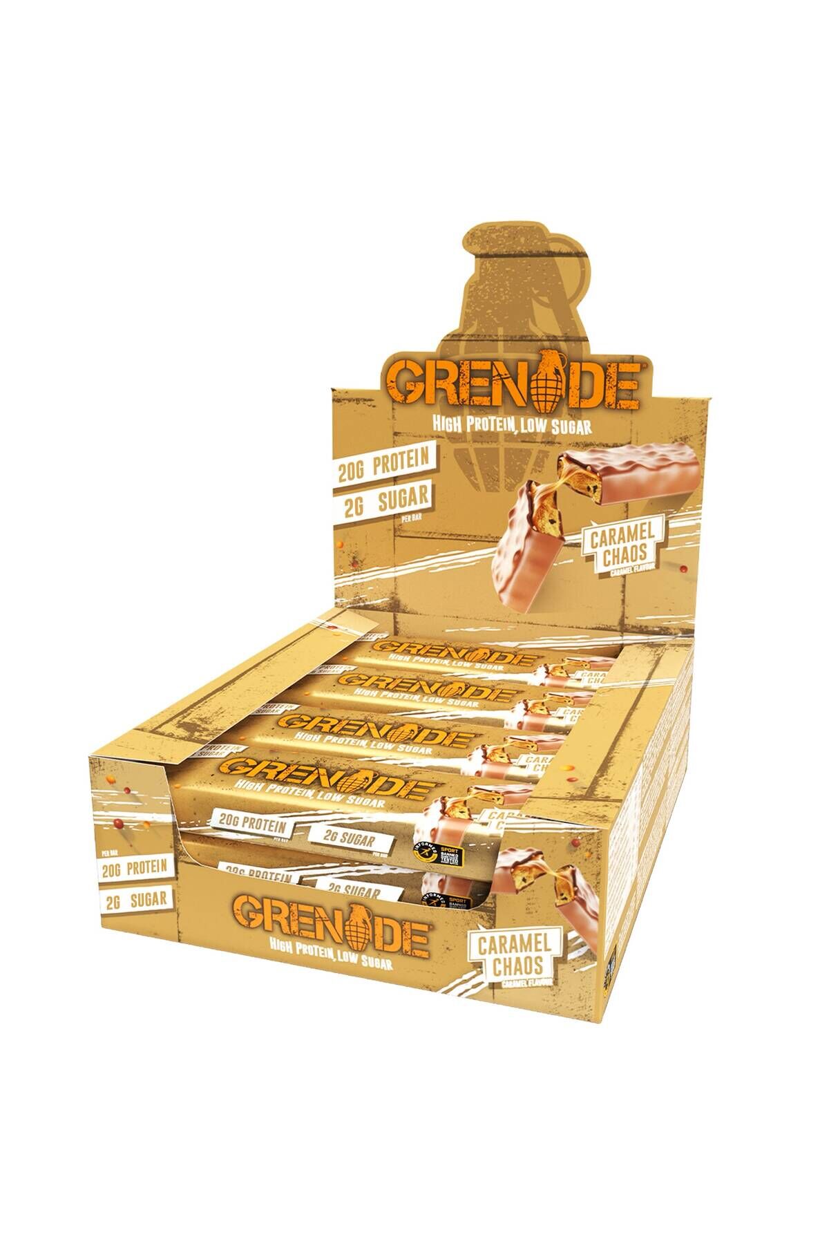 Protein Bar Caramel Chaos 60g x 12 Karamel Aroma