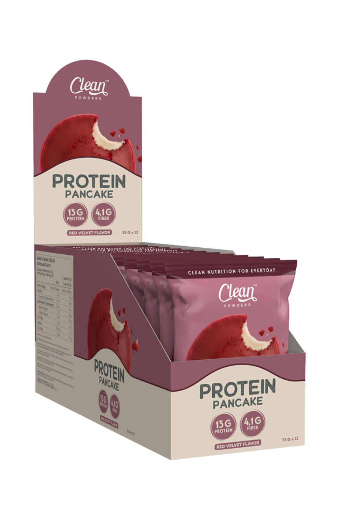 Protein Pancake 55 Gr 12 Adet - Red Velvet