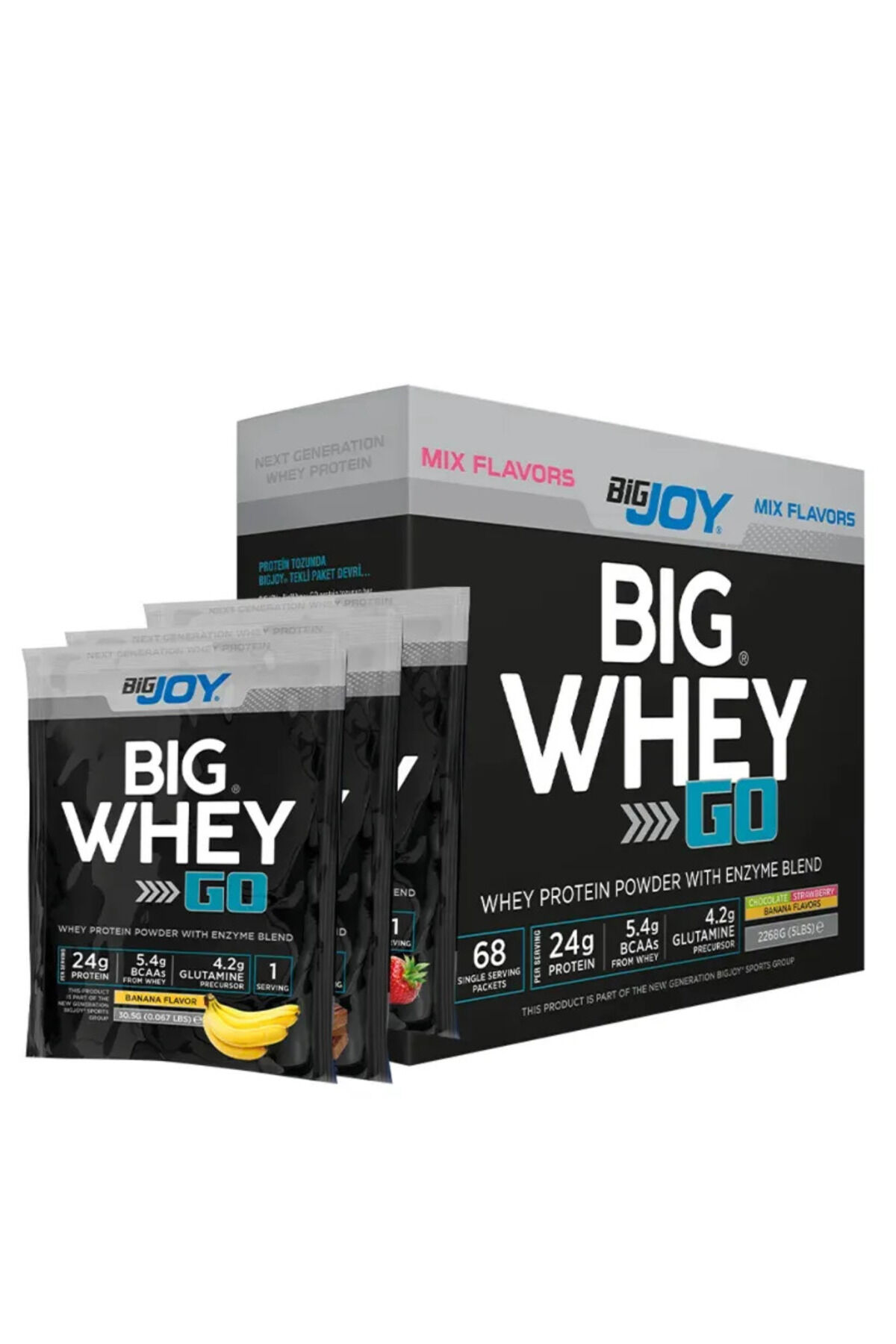 Big Whey Go Protein 2201 gr 68 Saşe Mix