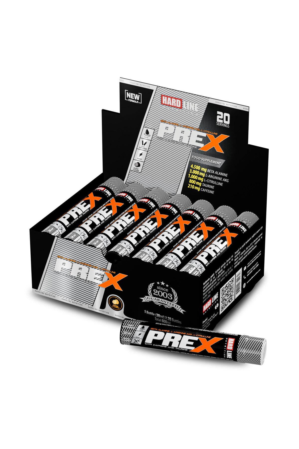 preX 20 shot preworkout Portakal aromalı