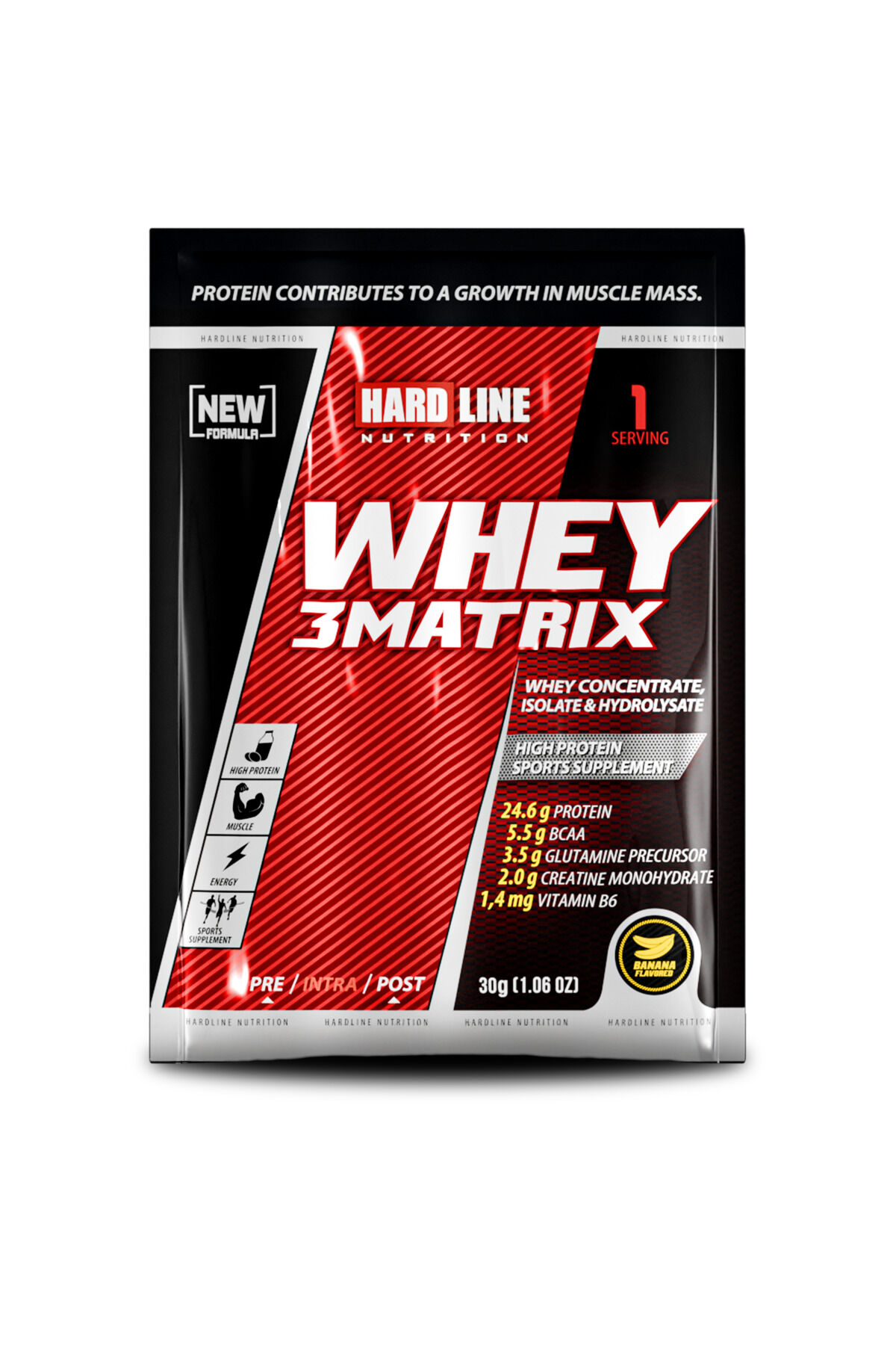 Whey 3matrix 30 gr Tek Kullanımlık Protein Tozu Muz