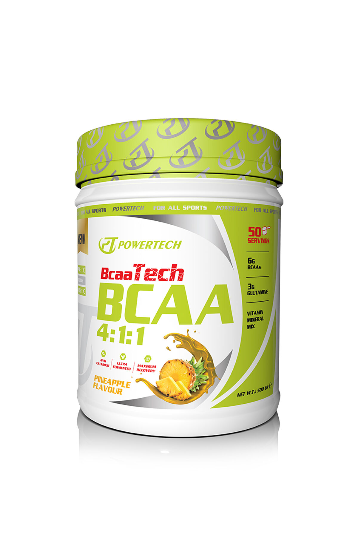 Bcaatech Bcaa 4.1.1 500 gr Ananas 50 Servis Protein Sentezi Amino Asit