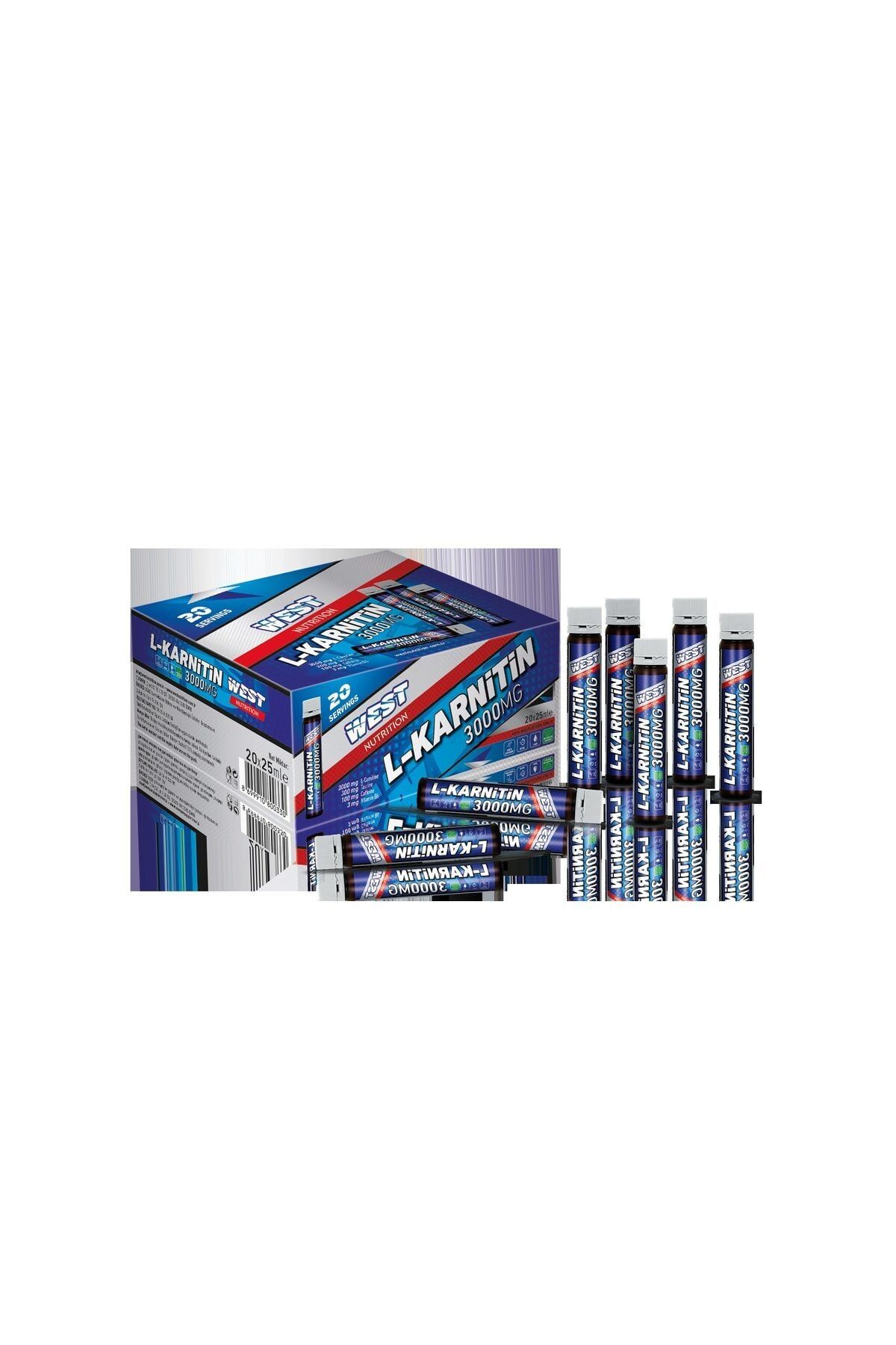 L Karnitin Carnitine 3000 mg 20 Shot Karpuz Aromalı