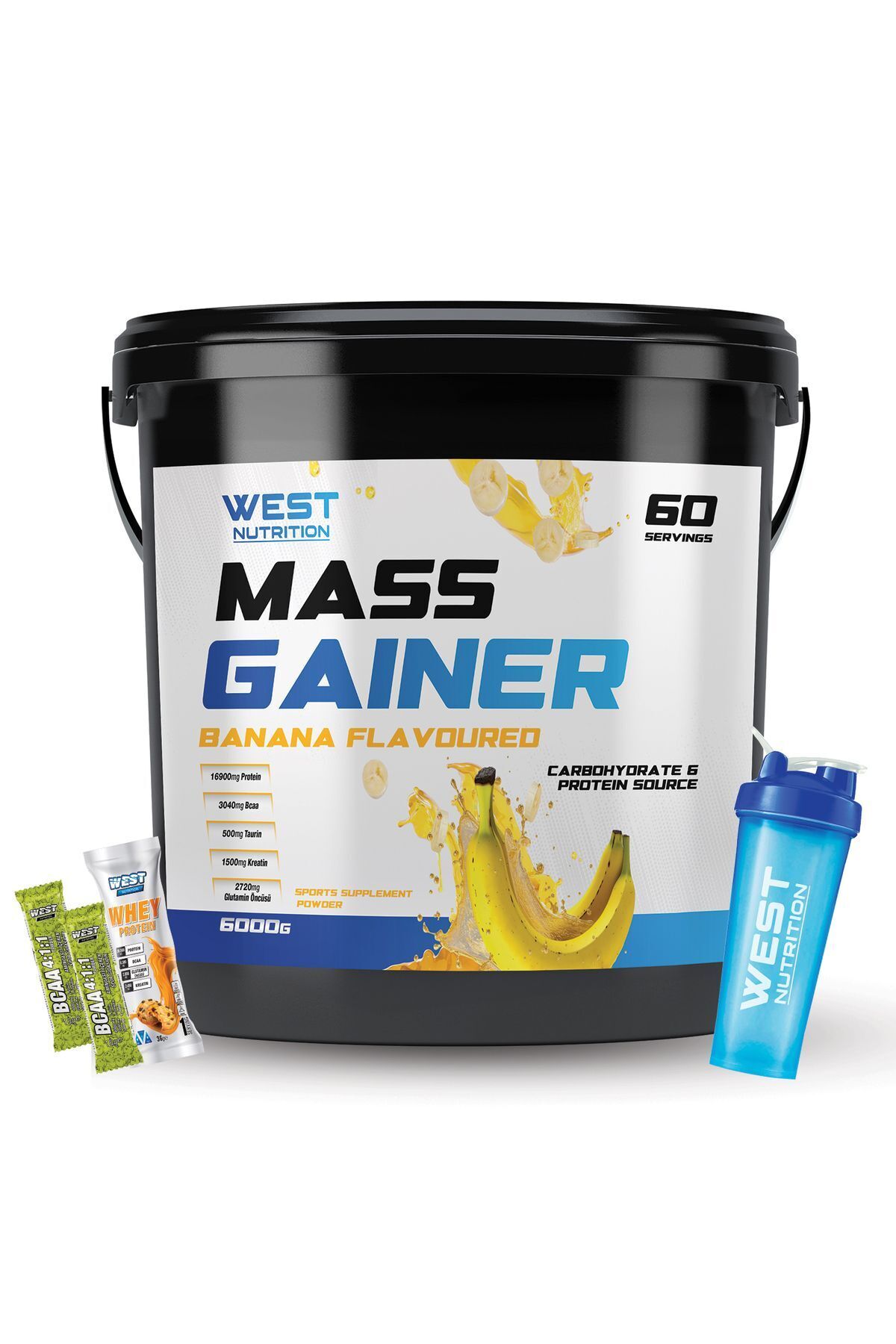 Mass Gainer Karbonhidrat Tozu 6000 Gr Muz Aromalı