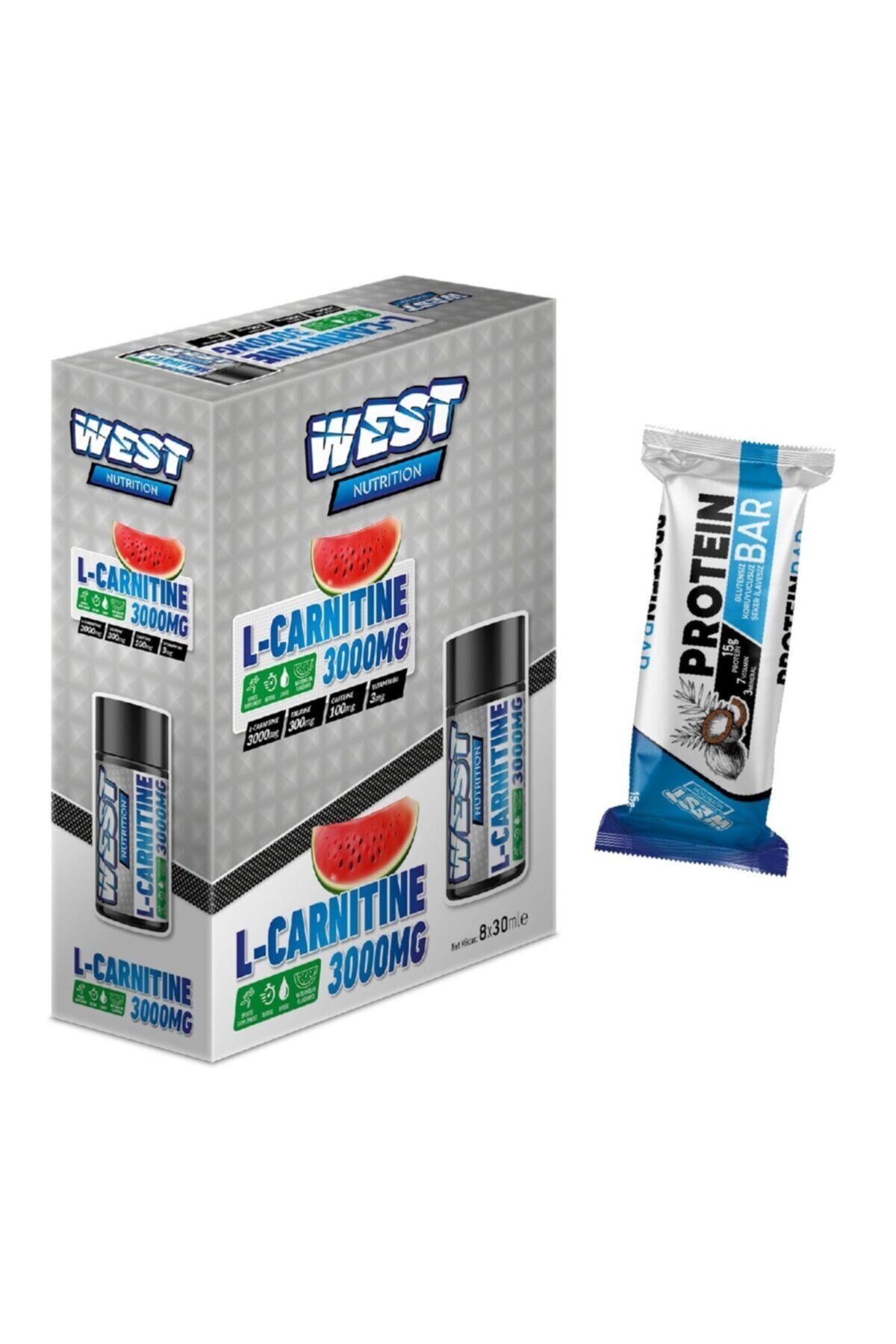 L Karnitin 3000 mg 30 Ml 8 Shot Karnitin  Karpuz Aromalı