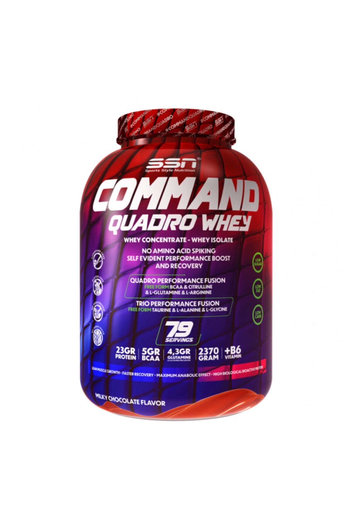 Ssn Command Quadro Whey Protein 2370 gr Çikolata Aromalı Shaker Hediyeli