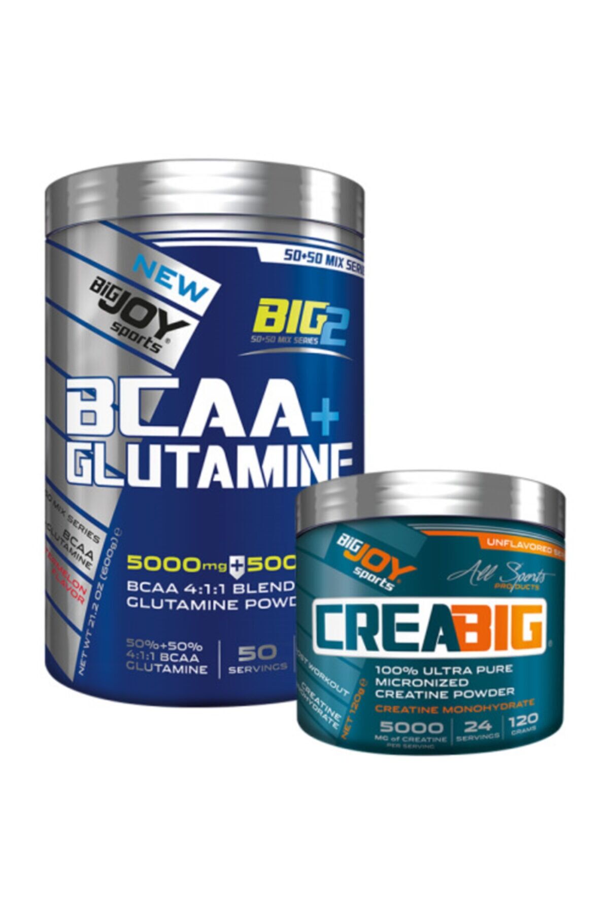 Bcaa + Glutamin Karpuz Aromalı 600 gr + Creatin 120 gr Kreatin