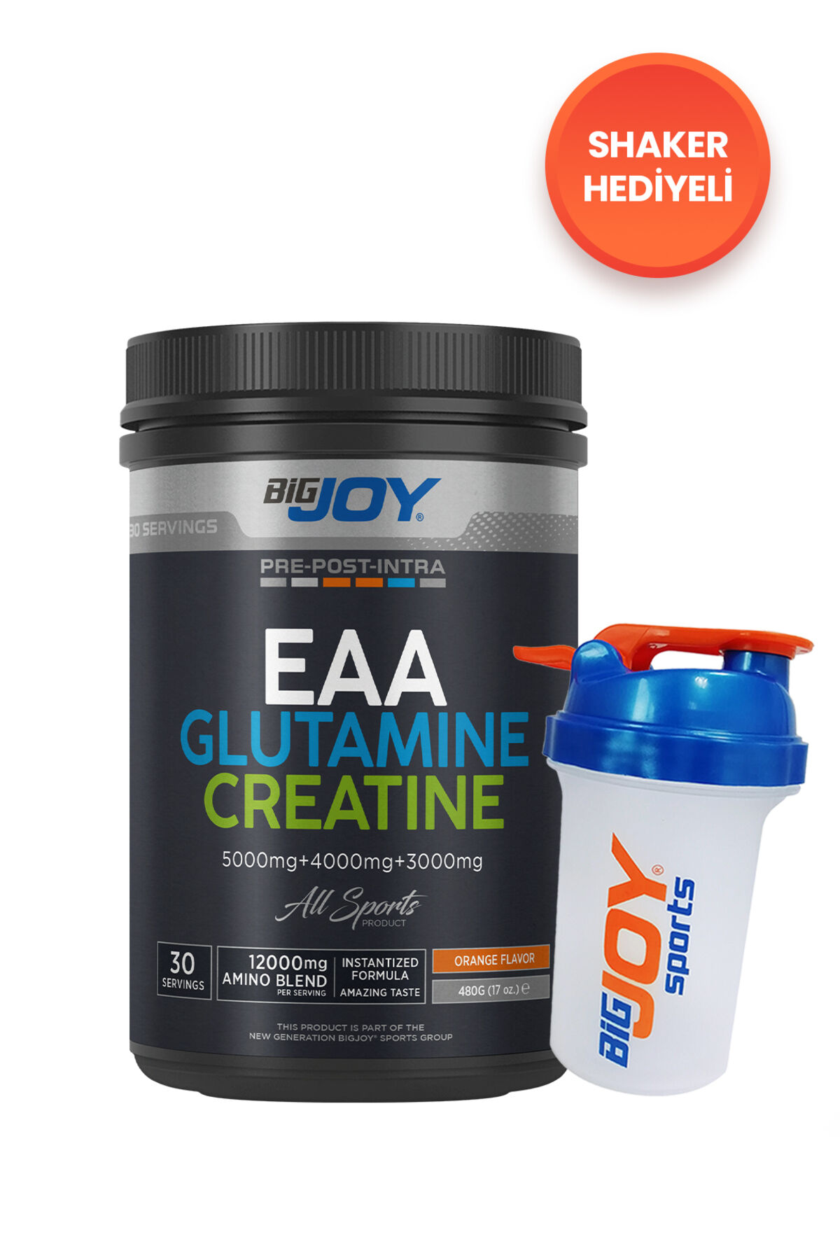 EAA+Glutamine+Creatine Portakal Aromalı 480g