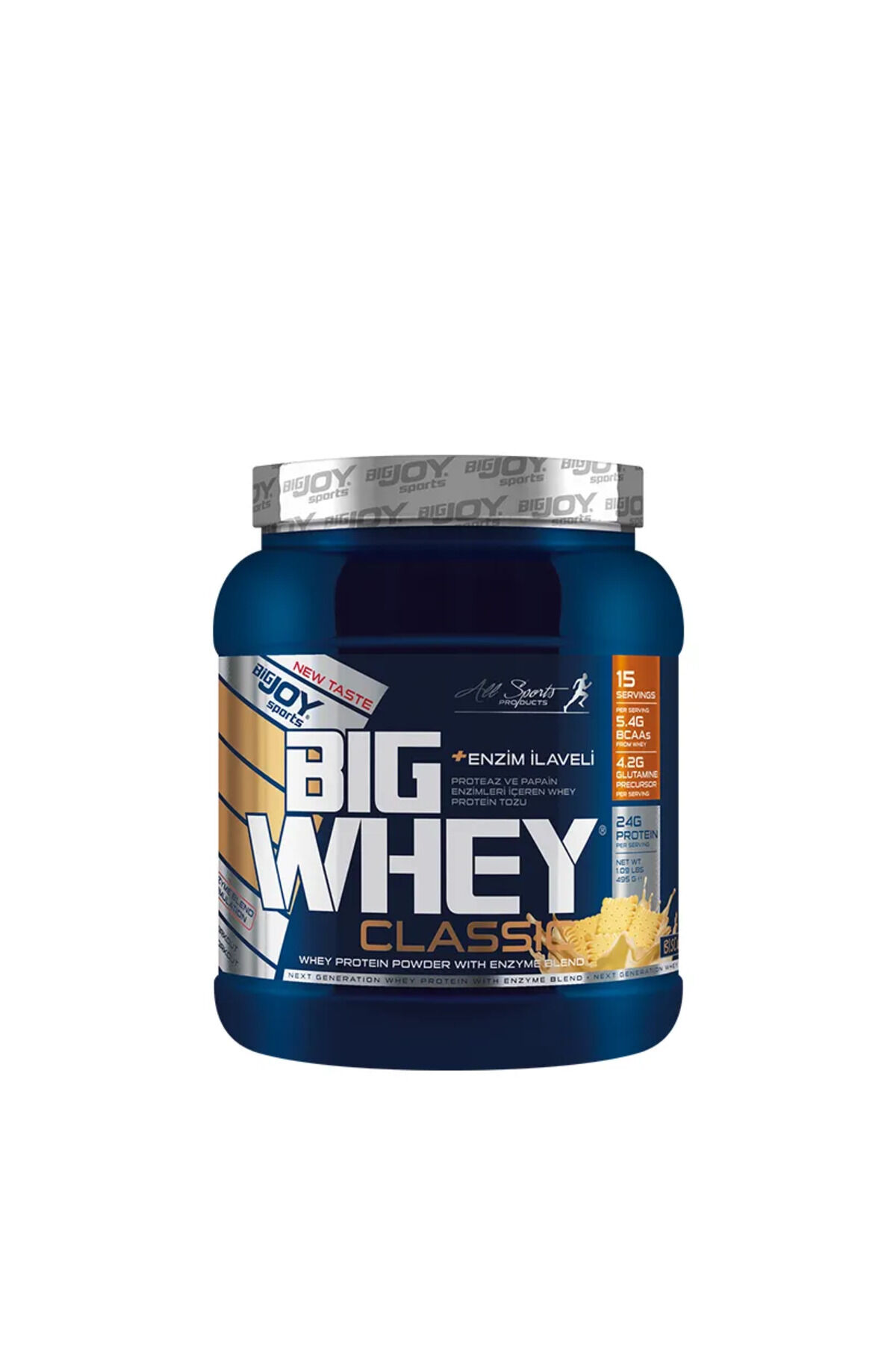 BIGWHEY Whey Protein Classic Bisküvi Aromalı 495g 15 Servis