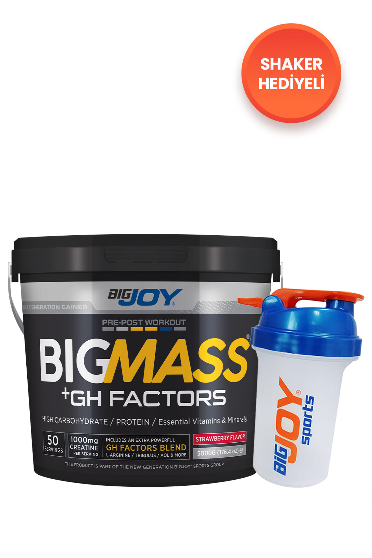 BIGMASS Gainer GH FACTORS Çilek Aromalı 5000g