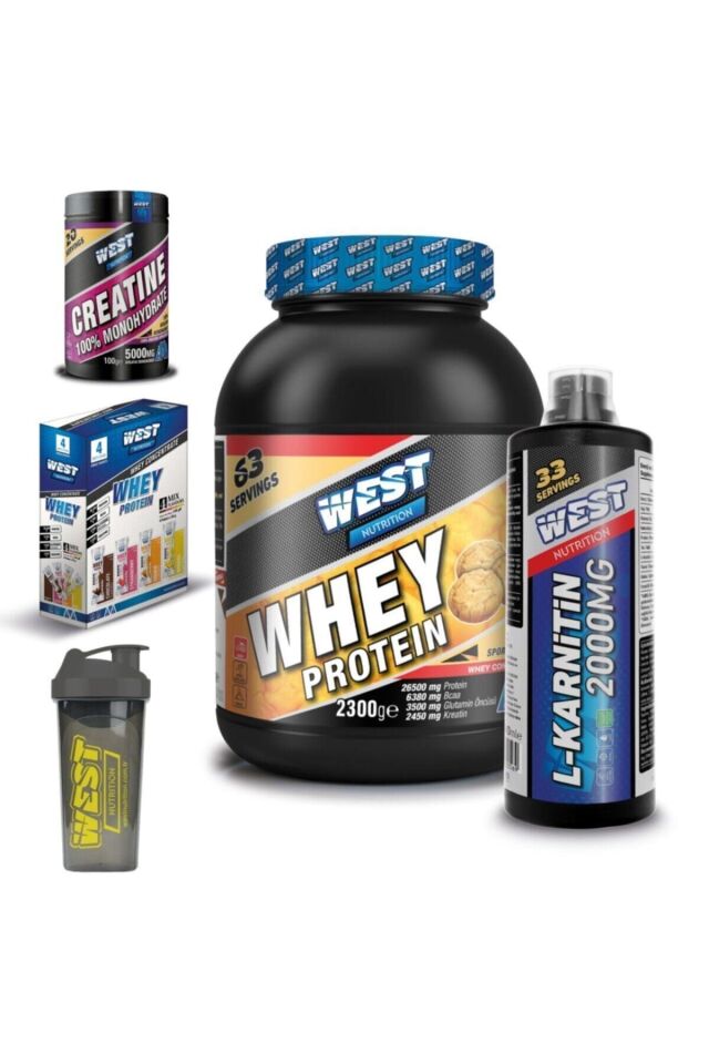 Whey Protein Tozu 2300 Gr ve  L-karnitin 100 ml Kombinasyonu