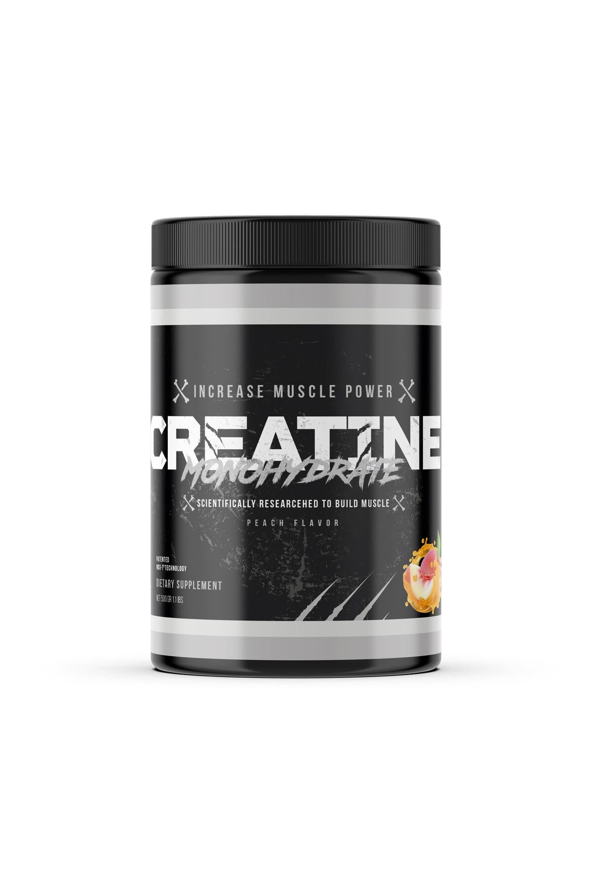 500 gr 50 Servis Creatıne Monohydrate - Kreatin Şeftali Aromalı Güç Performans