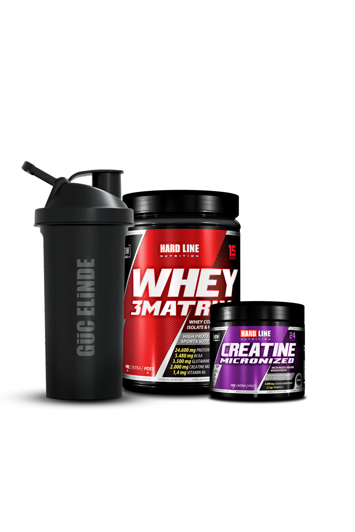 3Matrix Whey 454 Gr Protein Tozu 15 Servis + Kreatin Mikronize 120 Gr +Shaker