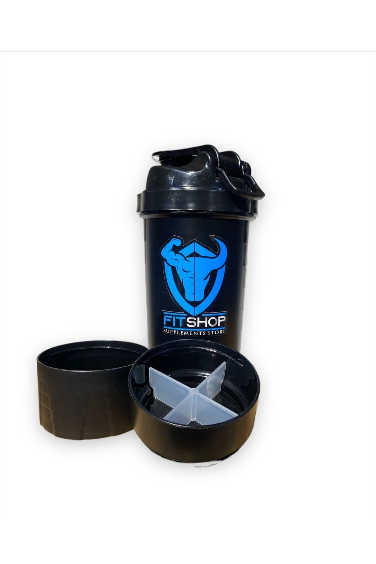 Black Profesyonel Hazneli Shaker 500 Ml