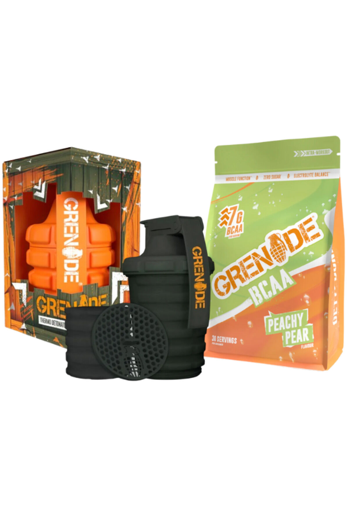 Thermo Detonator 100 Kapsül ve BCAA Peachy Pear 390 gr