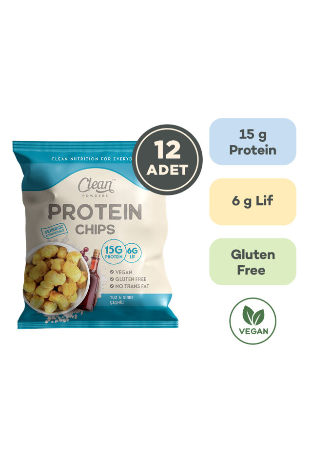 Protein Chips 50 Gr Tuz Sirke 12 Adet