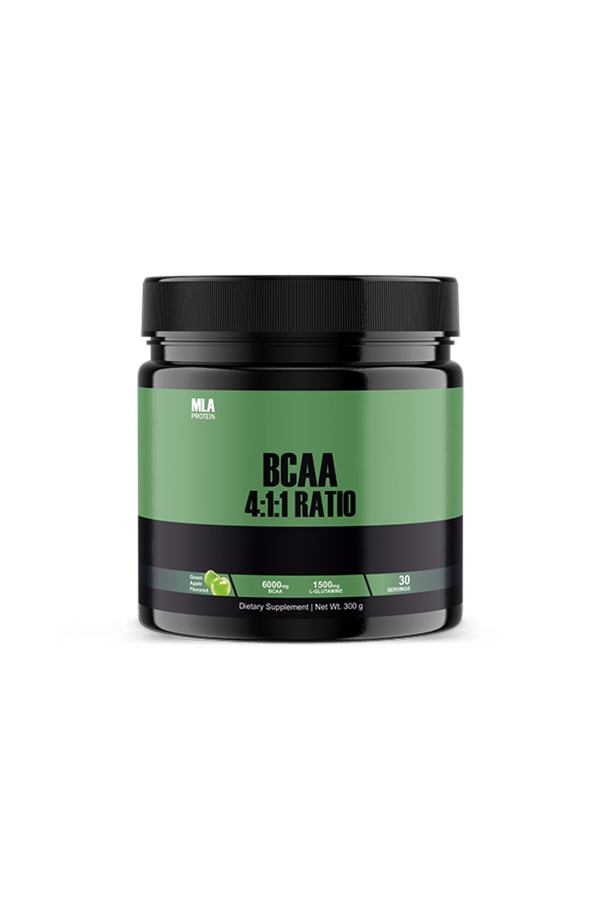 BCAA+Glutamine Yeşil Elma - 300g (30 servis)